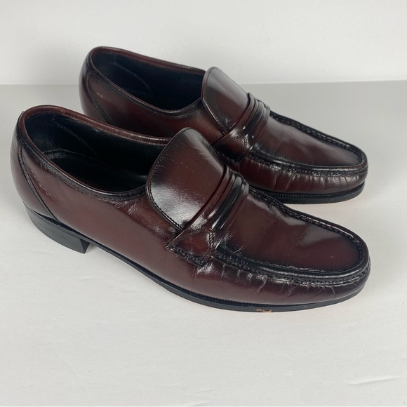 Florsheim Other - Florsheim Black Cherry Leather Men's Size 9 D Como Loafer Vintage 17089-18